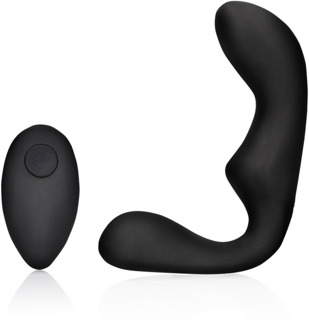 Puntige Vibrerende Prostaatmassager met Afstandsbediening - Zwart