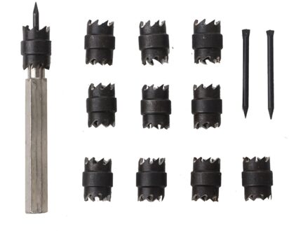 Puntlas Cutter Set 13 Stuks Dubbelzijdig 3/8 ''Rotary Puntlas Cutter Remover Boor Tool Voor boormachine Spot Lassen Cutter