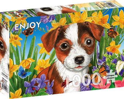 Puppy Garden Puzzel (1000 stukjes)