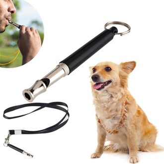 Puppy Hond Fluitje Twee-Tone Ultrasone Fluit Stop Barking Ultrasone Geluid Repeller Kat Training Sleutelhanger