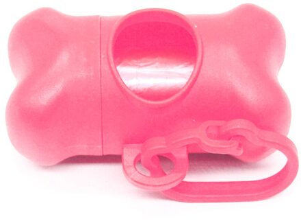 Puppy Hond Kak Scooper Zakken Dispenser Vuilniszak Set Kak Collector Houder Draagbare Huisdier Hond Pooper Scooper Huisdieren Levert Gereedschap roze