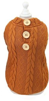Puppy Hond Vest Trui Pet Herfst Winter Warm Breien Trui Huisdier Kleding Kostuum Voor Hond Katten Chihuahua Knitwear Outfit Vest & C / S
