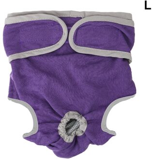 Puppy Luier Voor Kleine Meidium Size Honden Vrouwelijke Hond Shorts Huisdier Ondergoed Hond Levert Fysiologische Broek paars (L)