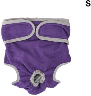 Puppy Luier Voor Kleine Meidium Size Honden Vrouwelijke Hond Shorts Huisdier Ondergoed Hond Levert Fysiologische Broek paars (S)