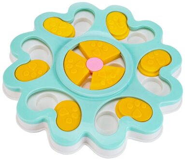 Puppy Treat Dispenser Hond Speelgoed Hond Voedsel Puzzel Speelgoed Kom Puppy Feeder Huisdier Producten Levert Accessoires Zabawki Dla Kota Y1 Blauw