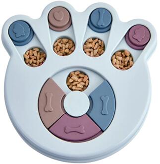 Puppy Treat Dispenser Hond Speelgoed Hond Voedsel Puzzel Speelgoed Kom Puppy Feeder Huisdier Producten Levert Accessoires Zabawki Dla Kota Y1 blauw