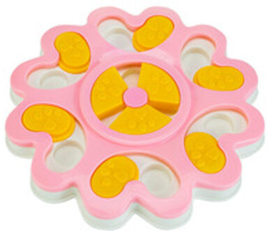 Puppy Treat Dispenser Hond Speelgoed Hond Voedsel Puzzel Speelgoed Kom Puppy Feeder Huisdier Producten Levert Accessoires Zabawki Dla Kota Y1 Roze