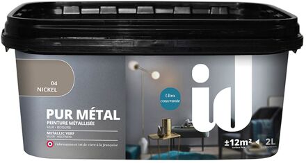 Pur Métal Muurverf - Metallic - Nikkel - 2l