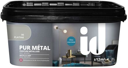Pur Métal Muurverf - Metallic - Platine - 2l