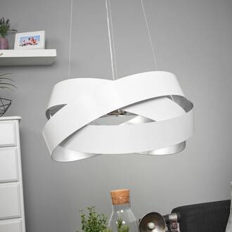 Pura hanglamp wit/zilver, 60cm, 8x G9 wit, zilver