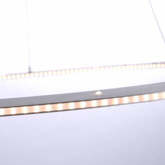 Pure Cosmo LED hanglamp Ø 55cm geborsteld aluminium, wit