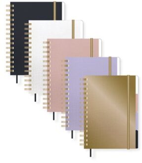 Pure croco notitieboekje 4 in 1, formaat a5, gelinieerd