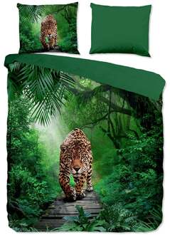 Pure Dekbedovertrek Amazone - Tweepersoons (200x200 Cm) - Groen Microvezel - Natuur & Dieren - Pure - Dekbed-Discounter.nl - 200 x 200/220 cm