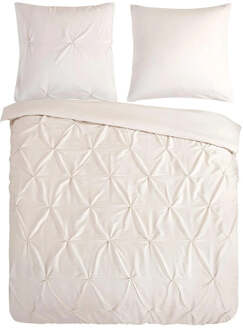 Pure Dekbedovertrek Chesterfield - Zand - Lits-Jumeaux (240x220 Cm) - Zand Microvezel - Hotel Luxe - Pure - Dekbed-Discounter.nl - 240 x 200/220 cm