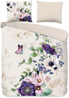 Pure Dekbedovertrek Dinda - Lits-Jumeaux (240x220 Cm) - Meerkleurig Microvezel - Natuur & Bloemen & Dieren - Pure - Dekbed-Discounter.nl - 240 x 200/220 cm