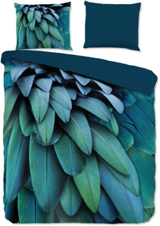 Pure Dekbedovertrek Heather - Lits-Jumeaux (240x220 Cm) - Meerkleurig & Groen Microvezel - Natuur - Pure - Dekbed-Discounter.nl Meerkleurig,Groen - 240 x 200/220 cm