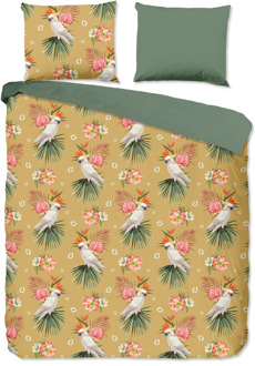 Pure Dekbedovertrek Kakatoe - Lits-Jumeaux (240x220 Cm) - Meerkleurig Microvezel - Bloemen & Dieren - Pure - Dekbed-Discounter.nl
