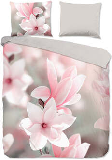 Pure Dekbedovertrek Magna - Eenpersoons (140x200 Cm) - Roze Microvezel - Natuur - Pure - Dekbed-Discounter.nl - 140 x 200/220 cm