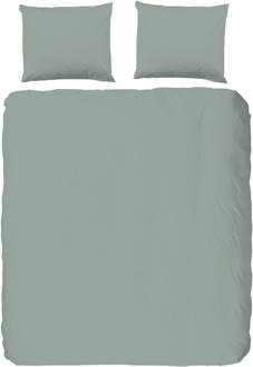 Pure Dekbedovertrek Pure Uni - Lichtgroen - Eenpersoons (140x200 Cm) - Lichtgroen Microvezel - Effen - Pure - Dekbed-Discounter.nl - 140 x 200/220 cm