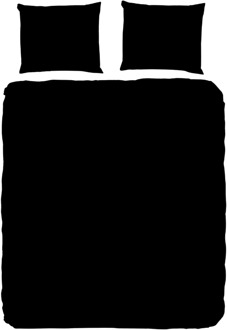 Pure Dekbedovertrek Pure Uni - Tweepersoons (200x200 Cm) - Zwart Microvezel - Effen - Pure - Dekbed-Discounter.nl - 200 x 200/220 cm