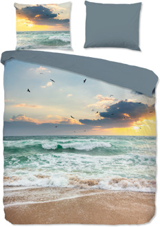 Pure Dekbedovertrek Samui - Tweepersoons (200x200 Cm) - Meerkleurig Microvezel - Natuur - Pure - Dekbed-Discounter.nl - 200 x 200/220 cm