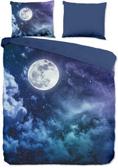 Pure Dekbedovertrek Universe - Eenpersoons (140x200 Cm) - Meerkleurig Microvezel - Natuur - Pure - Dekbed-Discounter.nl - 140 x 200/220 cm