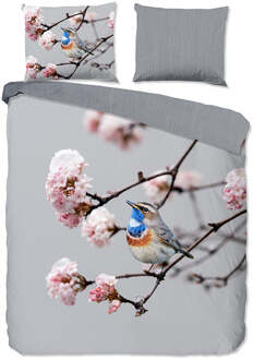 Pure Dekbedovertrek Yule - Eenpersoons (140x200 Cm) - Grijs Microvezel - Natuur & Dieren - Pure - Dekbed-Discounter.nl - 140 x 200/220 cm