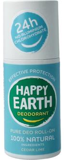 Pure Deodorant Roll-On Cedar Lime 75 ml - 100% natuurlijk