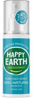 Pure Deodorant Spray Cedar Lime 100 ml - 100% natuurlijk