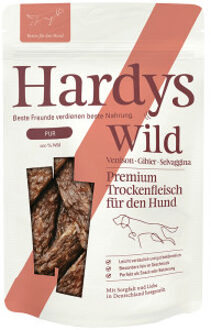 Pure dry meat strips wild hondensnack 8 x 100 g