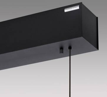 Pure E-Motion LED balk hanglamp, CCT, hout licht hout, zwart