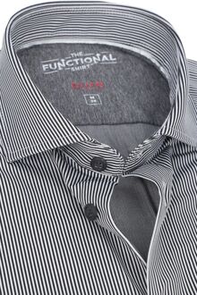 Pure Functional Overhemd Strepen Zwart - 38,39,40,41,42,43,44,45