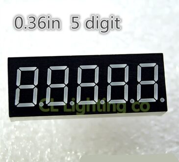Pure Groene 0.36 "inch LED digital tube 0.36in digitale buis 7 segment led display 5 cijfers gemeenschappelijke kathode