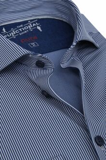 Pure H.Tico The Functional Shirt Strepen Navy Blauw - 38,39,40,41,42,43