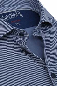 Pure H.Tico The Functional Shirt Strepen Navy Blauw - 40,43,41,44,39,42,38