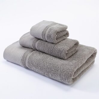 Pure Kleur Absorbeert Zachte En Pluizige Effen Kleur Volwassen Badhanddoek En Gezicht Handdoek Set, 2