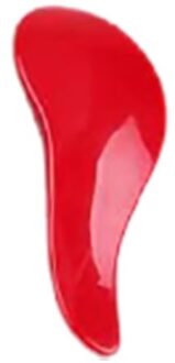 Pure Kleur Haren Borstel Detangling Borstels Volwassen Kids Glad Handvat Nat Droog Kam Vrouwen Anti-Statische Krullend Zorg beauty Tool rood