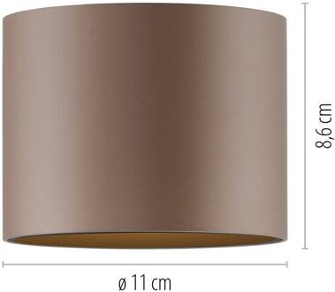 Pure LED badkamer plafondlamp Point, bronskleurig, Ø 18 cm, IP44