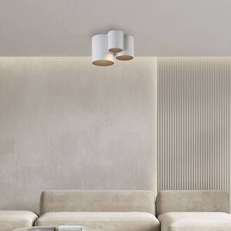 Pure LED badkamer plafondlamp Point, wit, lengte 18 cm, 3-lamps.