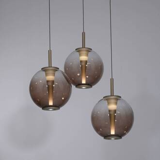 Pure LED hanglamp E-Infinity, brons/amber, Ø 50 cm, CCT brons, amber