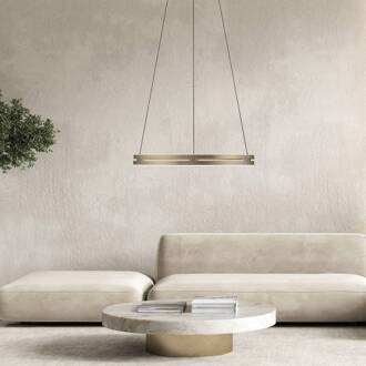 Pure LED hanglamp E-Loop brons, Ø 70 cm, aluminium, CCT