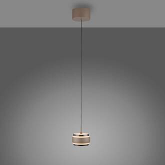 Pure LED hanglamp Falling Rings, brons Ø 13 cm, CCT
