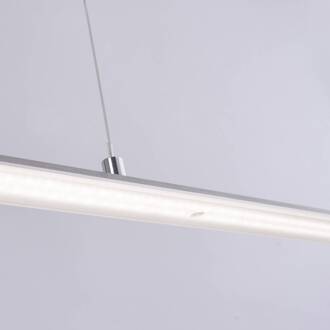 Pure LED hanglamp Lite, zilver, 160 cm, CCT, dimbaar zilver, wit