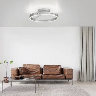 Pure LED plafondlamp Loop, aluminium, metaal, Ø 60 cm CCT