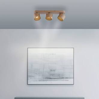 Pure LED plafondspot Cup, bronskleurig, 56 cm, metaal, 3-lamps.