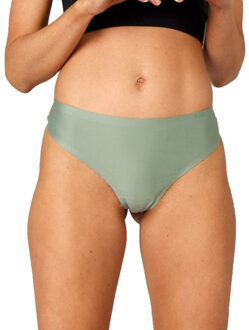 Pure Lime Microfibre String 2-Pack Dames groen/zwart