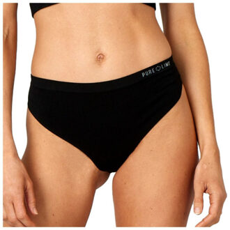 Pure Lime Seamless String Dames zwart - L-XL
