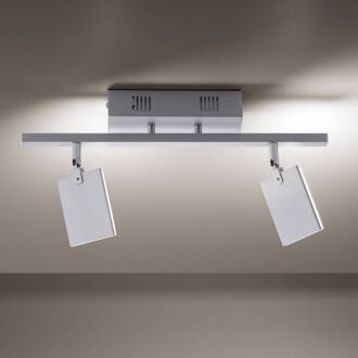 Pure Mira LED plafondlamp 2-lamps remote CCT alu gesatineerd aluminium