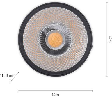 Pure Nola LED plafondlamp 1-lamp zwart