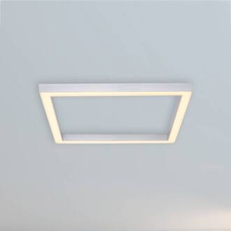 Pure Paul Neuhaus Pure-Lines LED-plafond vierkant alu aluminium, wit